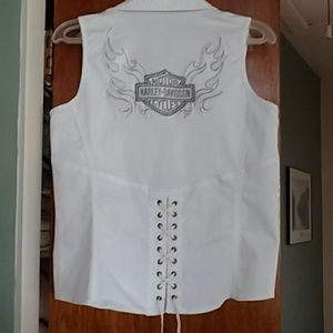 Harley davidson zipper front top